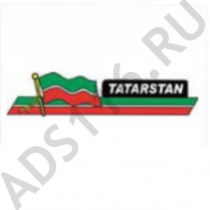 Наклейка Tatarstan-флаг (простая) 7х27