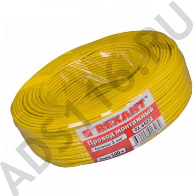 Провод 0,75 черный 100м REXANT