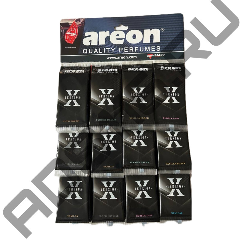Освежитель воздуха "AREON" X-version бумажный/60шт