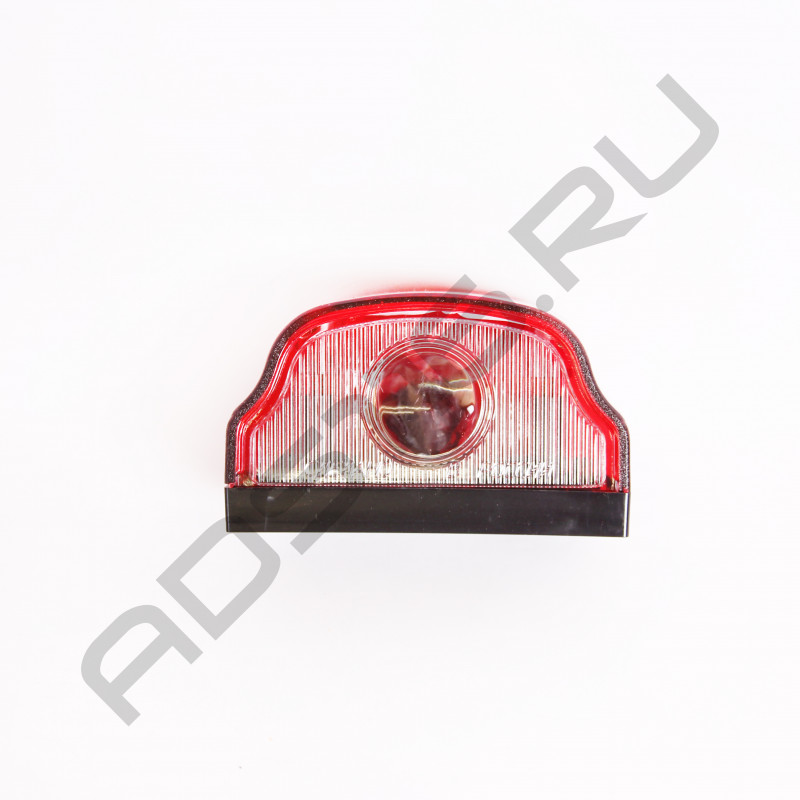 Подсветка номера красная б/л линза с проводом 60шт/