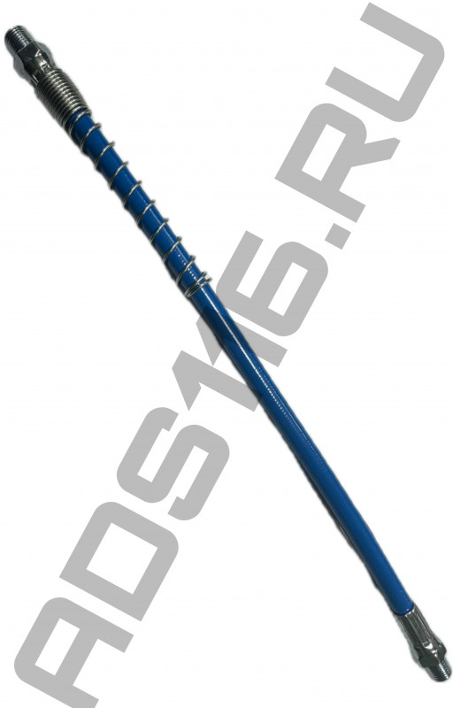 Шланг шприца L-300мм с пружиной синий /10шт. в уп.