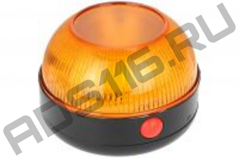 Маяк импульсный на магните автономный светодиодный 1х9V (h=62мм, d-86мм, 21 LED)