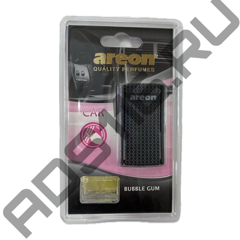 Освежитель воздуха "Аreon CAR BOX BLACK STYLE" на дефлектор, Buble Gum/Бабл Гам