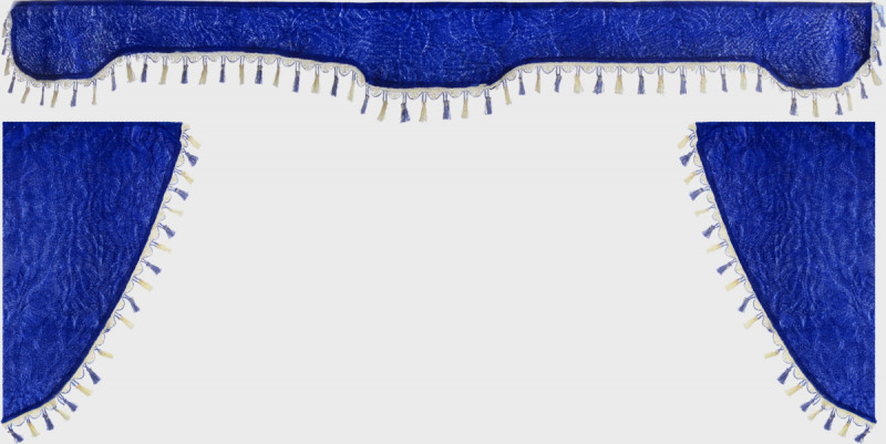 Ламбрекен лобового стекла+угол а/м МАЗ синий