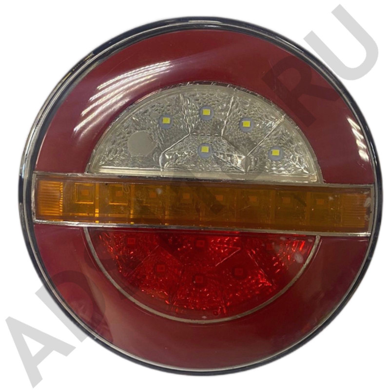 Фонарь задний 0021 12-24V с задним ходом.14.5*14.5см.