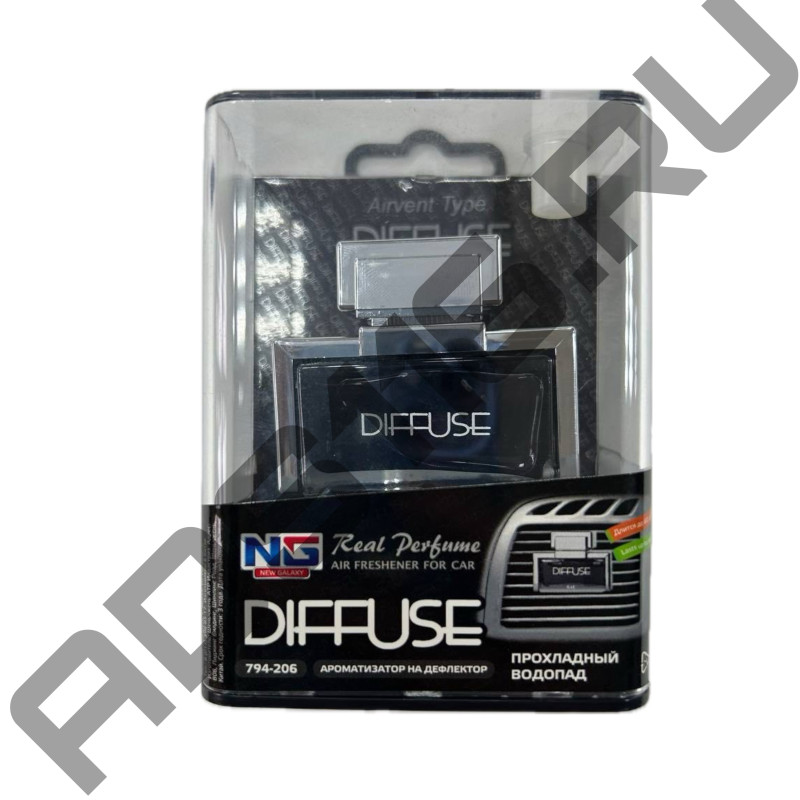 Освежитель воздуха "NEW GALAXY" на дефлектор Diffuse.прохладный водопад