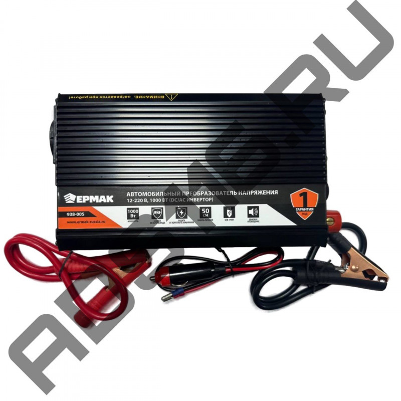 Преобразователь напр. 12/220 1000Вт (DC/AC Инвертор) ЕРМАК