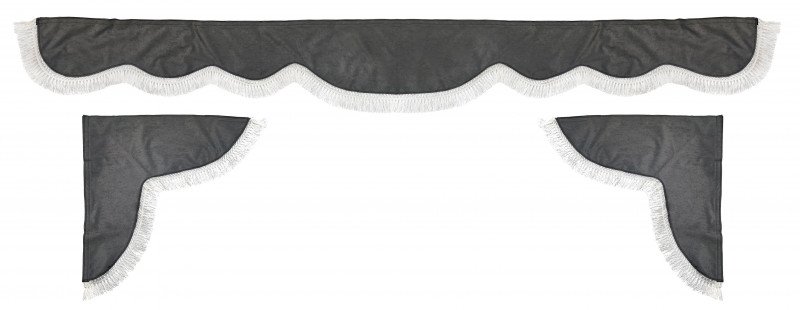 Ламбрекен лобового стекла+угол а/м ГАЗЕЛЬ серый