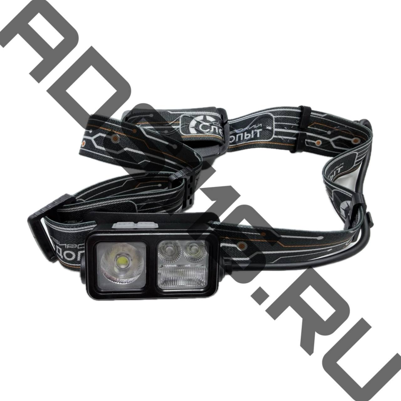 Фонарик налобный "Сибирский Следопыт-GALAXY,4LED, аккум. 1х2000mAh