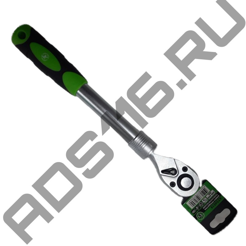 Трещетка флажковая 1/2" 72зуб. L-300-440 телескопическая