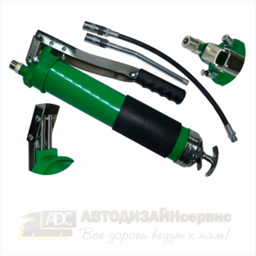 Шприц плунжерный рычажный 600мл (2 штока, 400/820 BAR) 10шт/