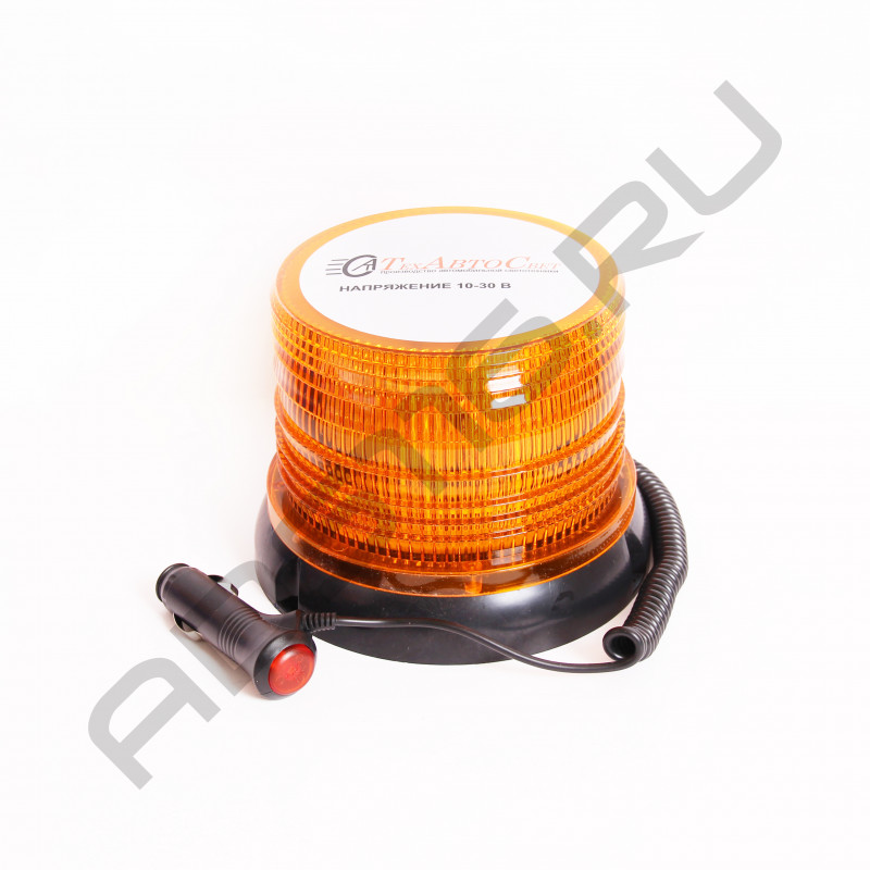 Маяк импульсный на магните 10-30v (прикуриватель) светодиодный 72 LED "Стробоскоп"