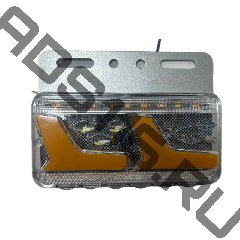 Фонарь габаритный с нижней подсветкой желтый светодиодный 12V мощность 6,5W