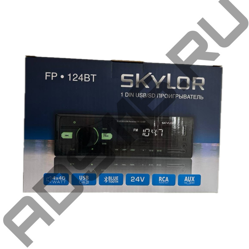 Автомагнитола SKYLOR FP-124ВТ 24V 4х50 (USB без CD) bluetooth