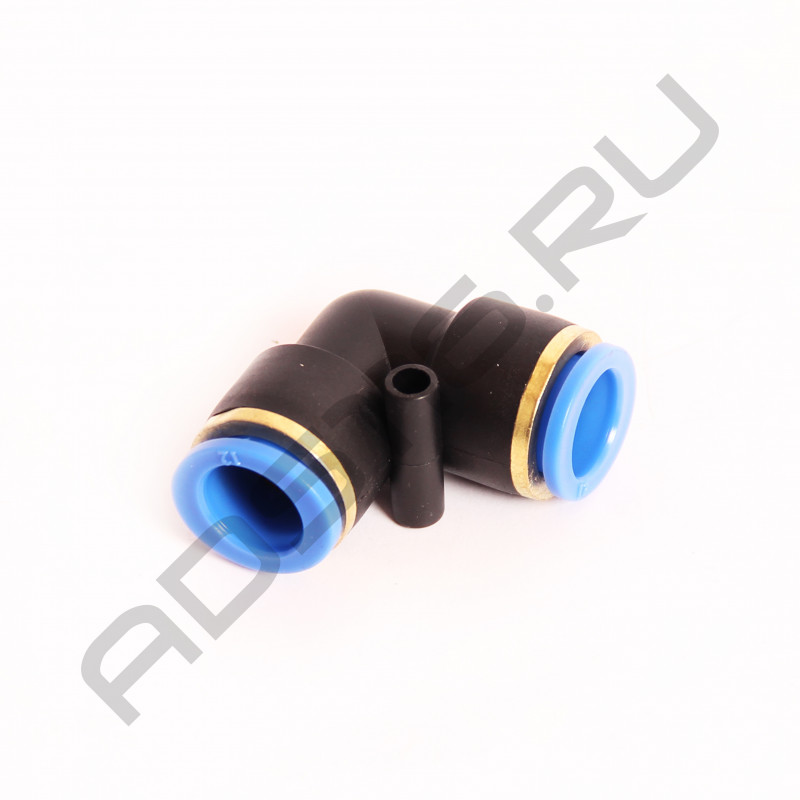 Фитинг угловой пластиковый 12мм* (100шт в уп.) CR-106-D12