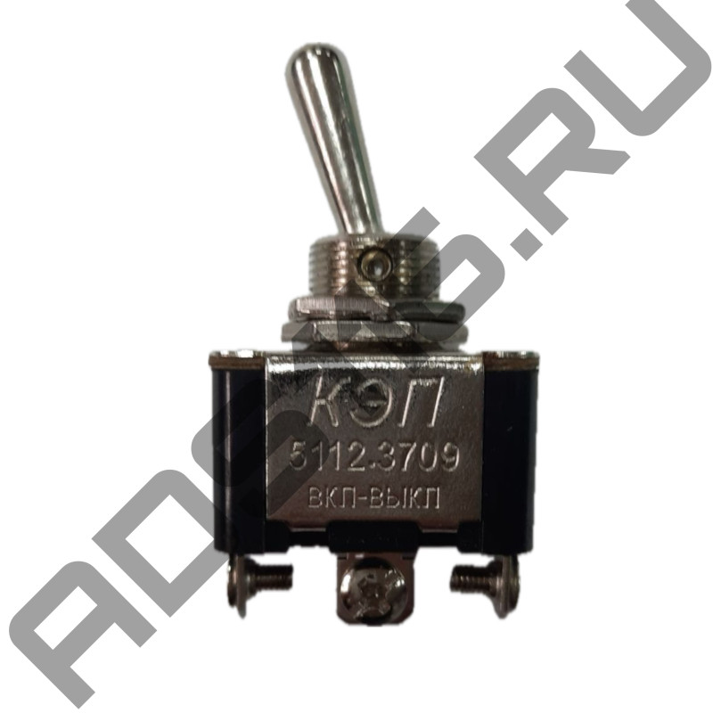 Тумблер 2-х позиционный металлический DC 24В/10А, 12В/20А; AC 25 винт КЭП